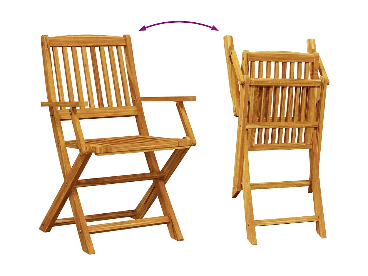 7-tlg. Garten-Essgruppe 180x90x75 cm Massivholz Akazie