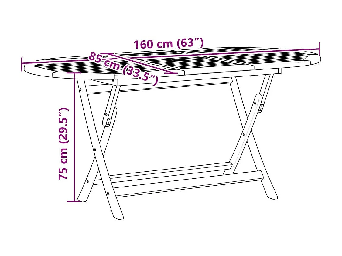 Ensemble à Manger de jardin 7pcs bois d'acacia solide textilène