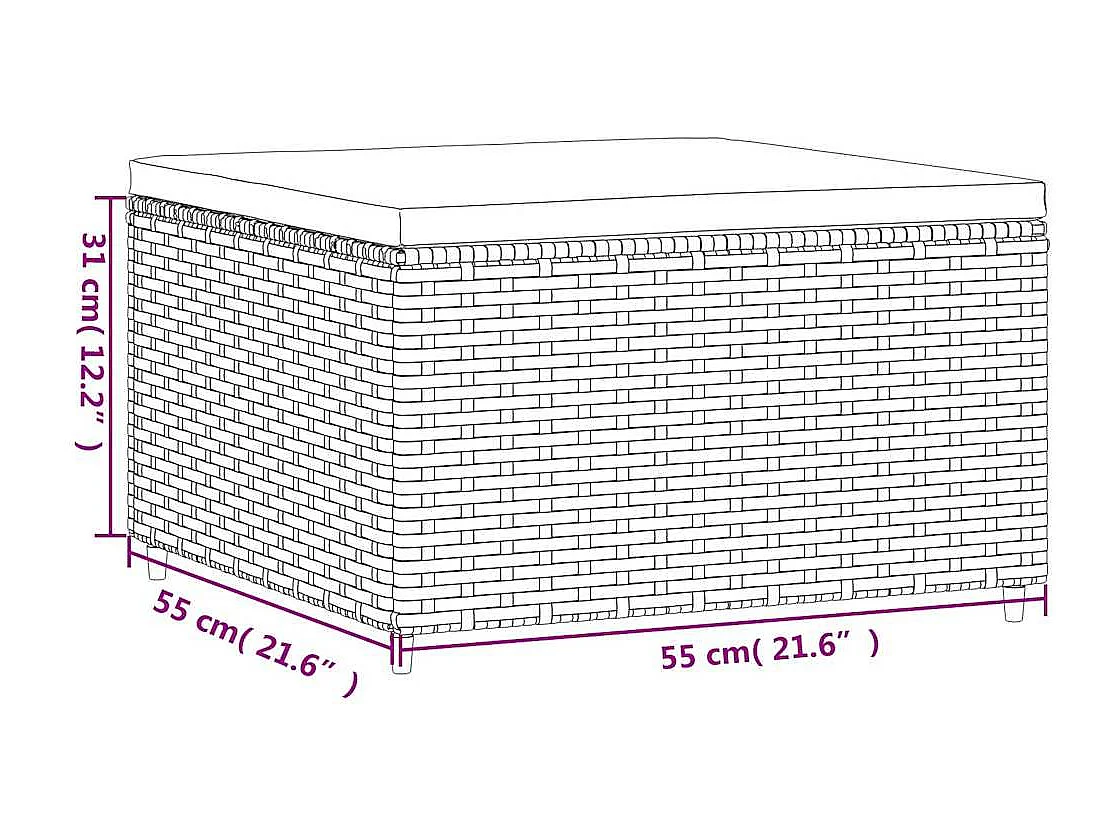 Set Divani da Giardino 6 pz con Cuscini in Polyrattan Grigio