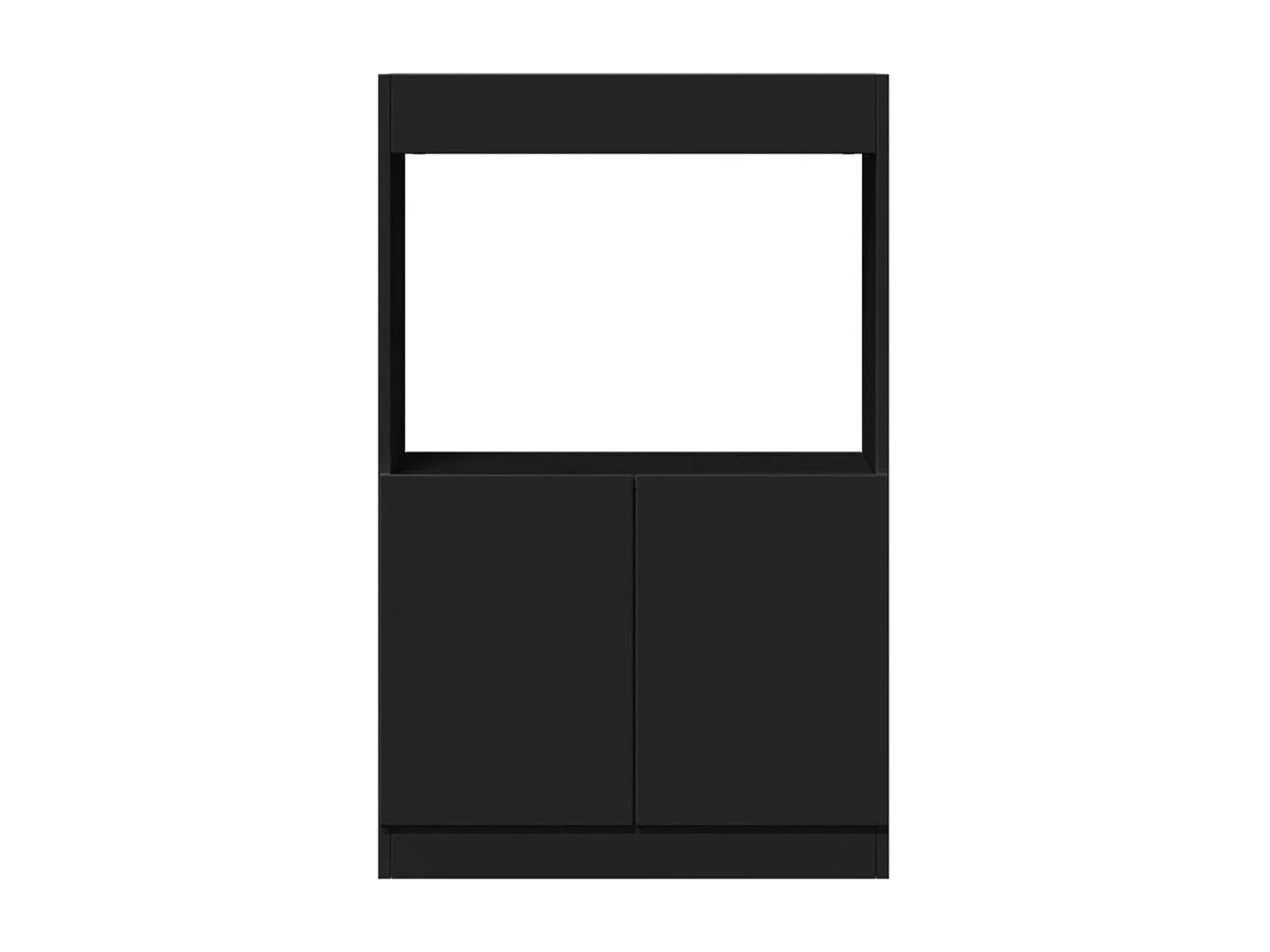 Armário alto 63x33x100 cm derivados de madeira preto