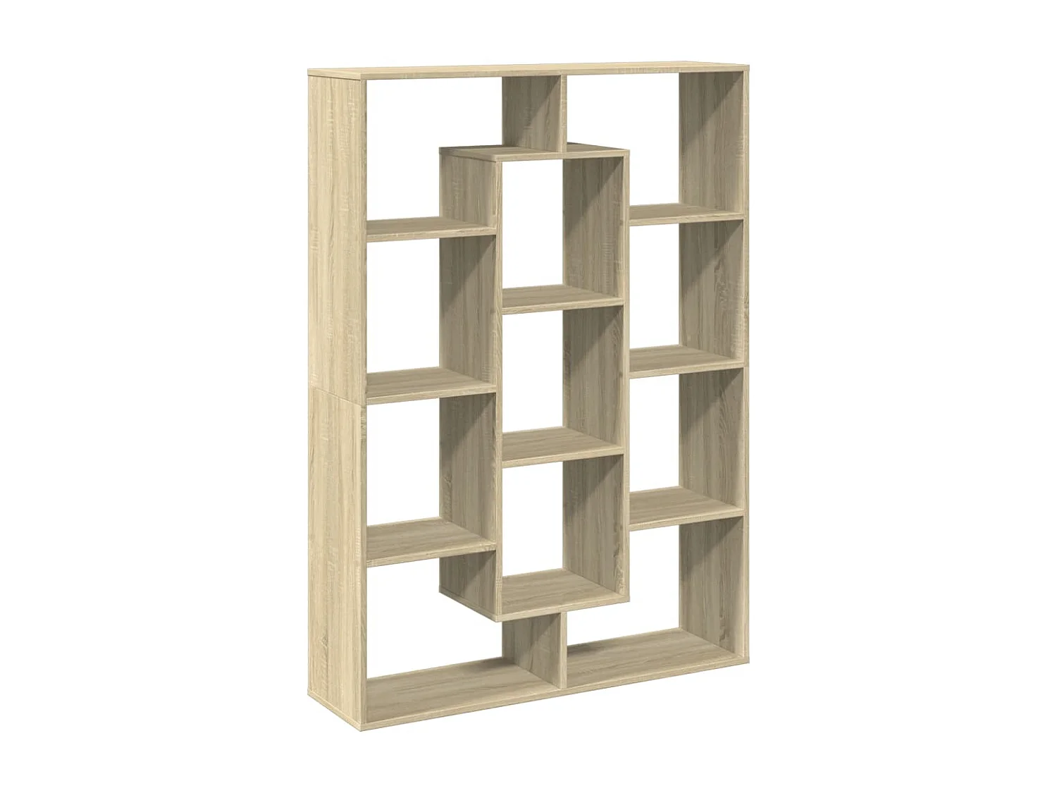 Bücherregal Räuchereiche 40x24x176 cm Holzwerkstoff