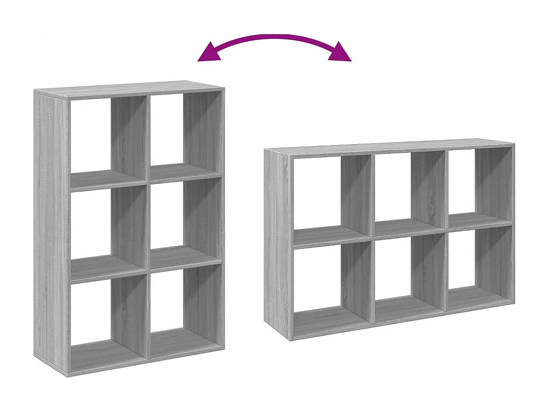 Bibliothèque chêne artisanal 40x24x76 cm bois d'ingénierie