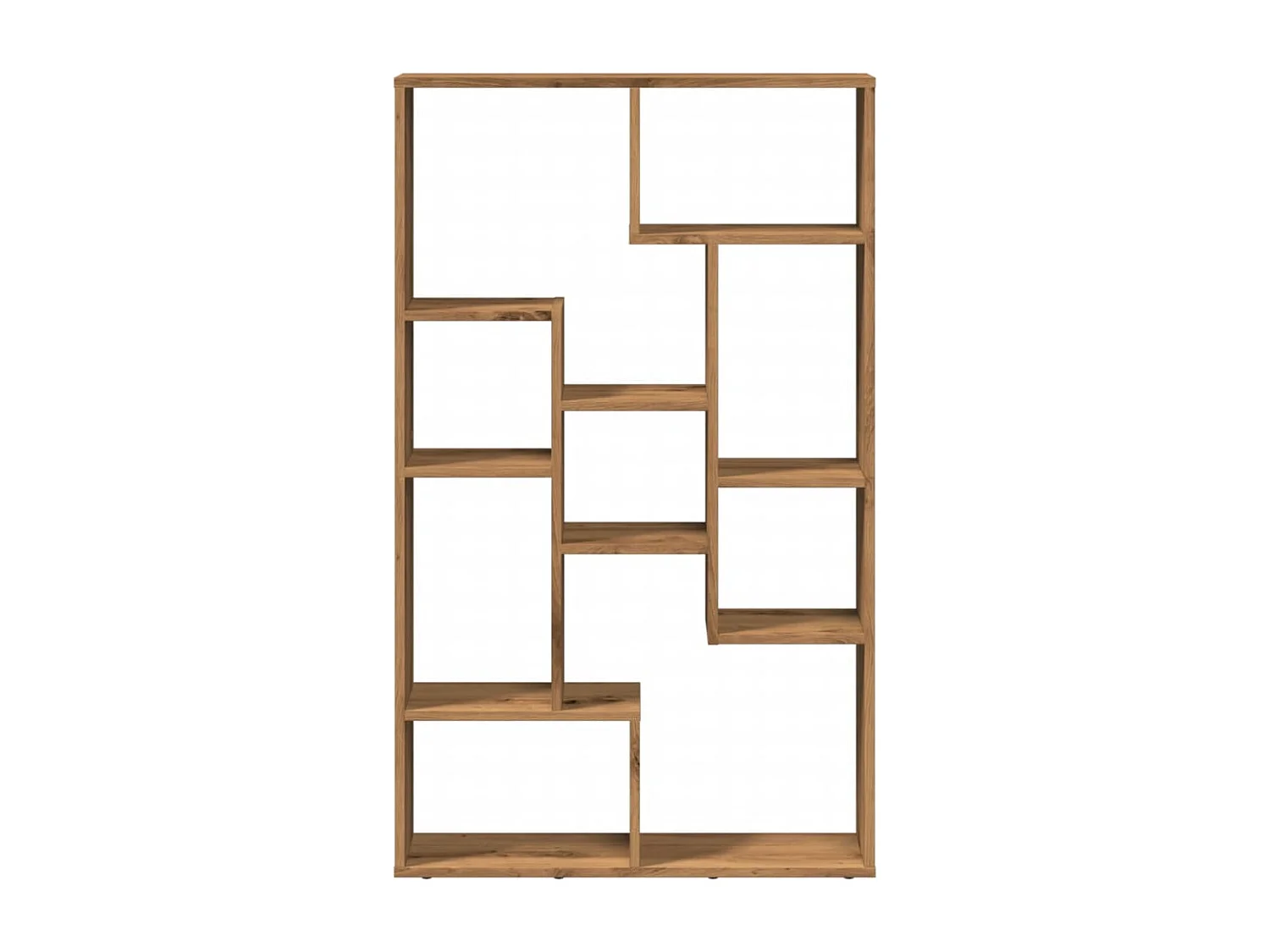 Bibliothèque chêne artisanal 72x20x120 cm bois d'ingénierie