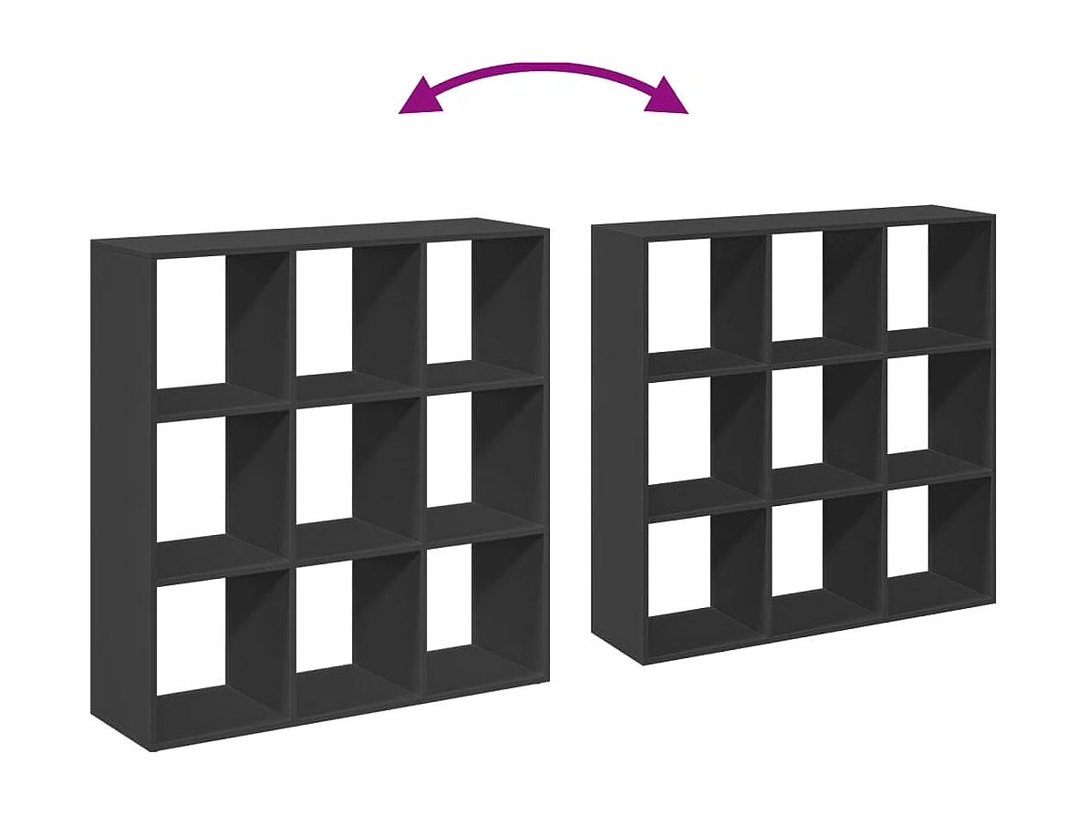 Libreria Legno Antico 137,5x29x137,5 cm in Legno Multistrato