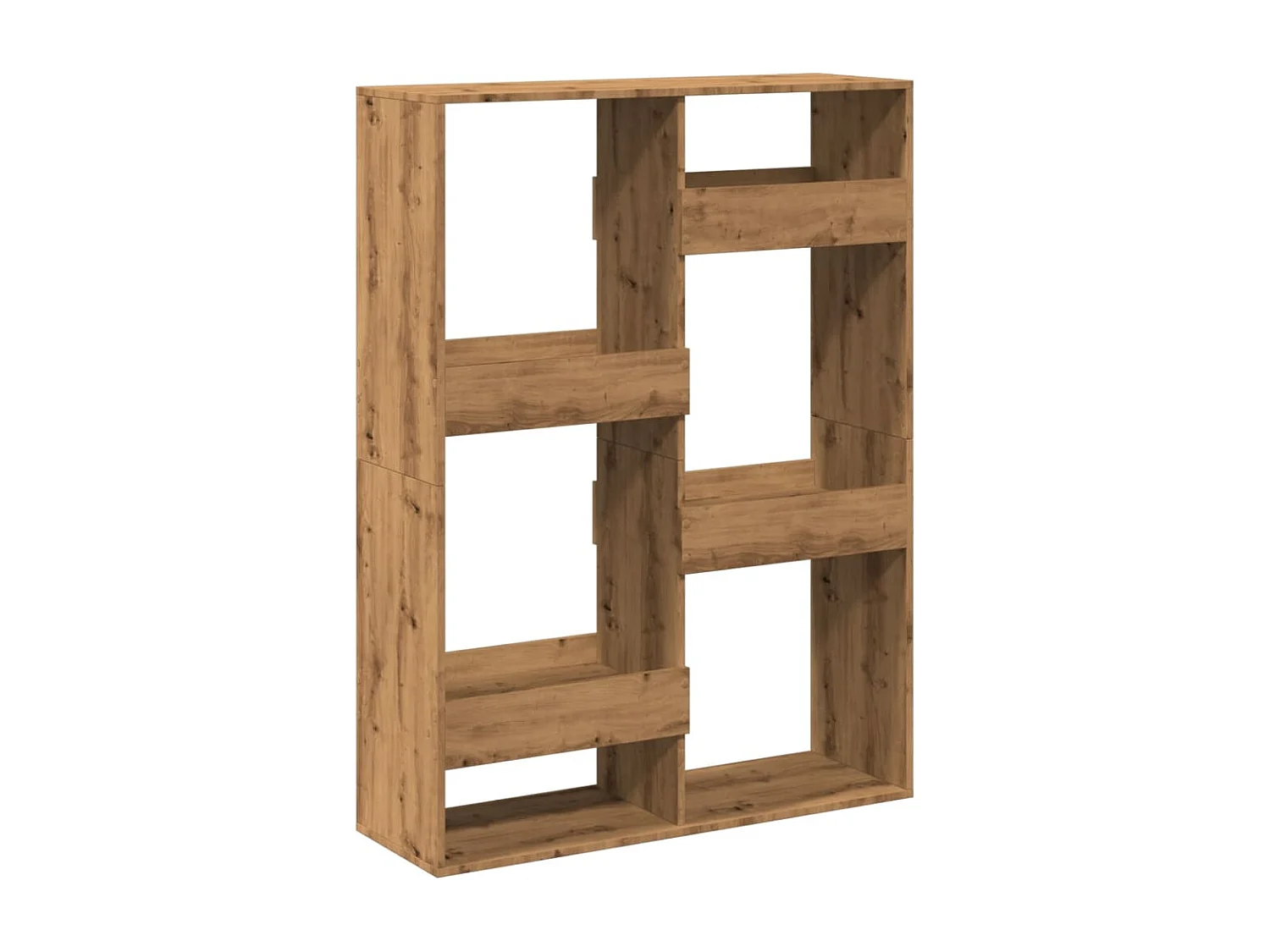 Bibliothèque chêne artisanal 100x33x135 cm bois d'ingénierie