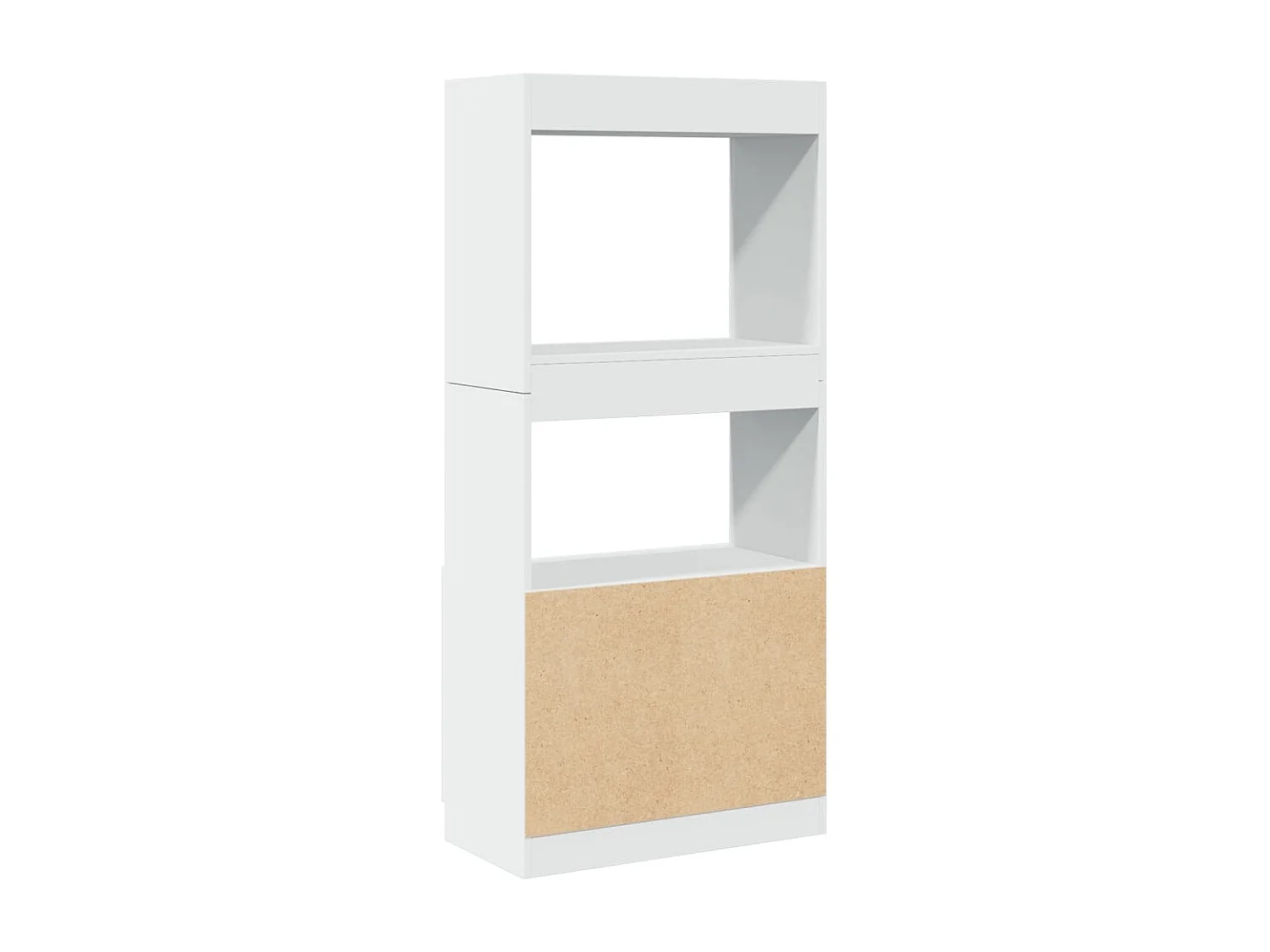 Buffet haut chêne fumé 63x33x140 cm bois d'ingénierie