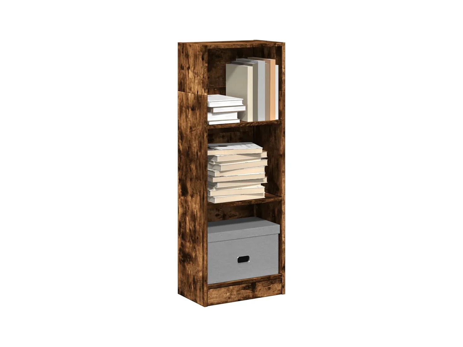 Libreria Rovere Fumo 40x24x109 cm in Truciolato