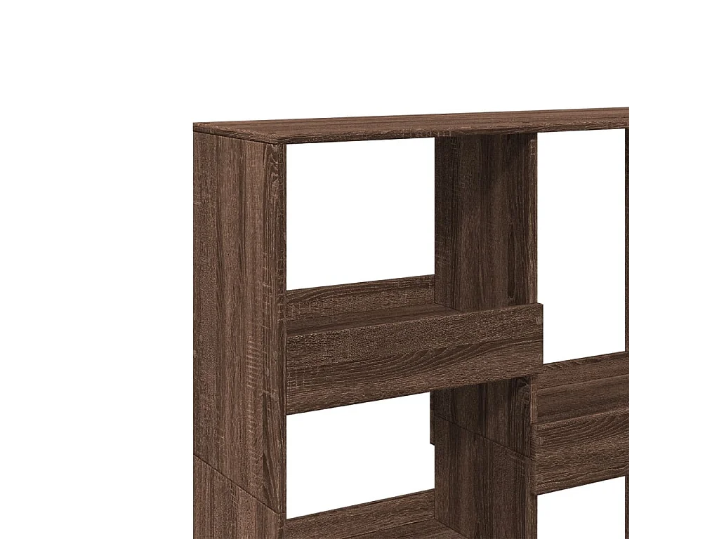 Estantería de madera de ingeniería marrón roble 50x25x105 cm