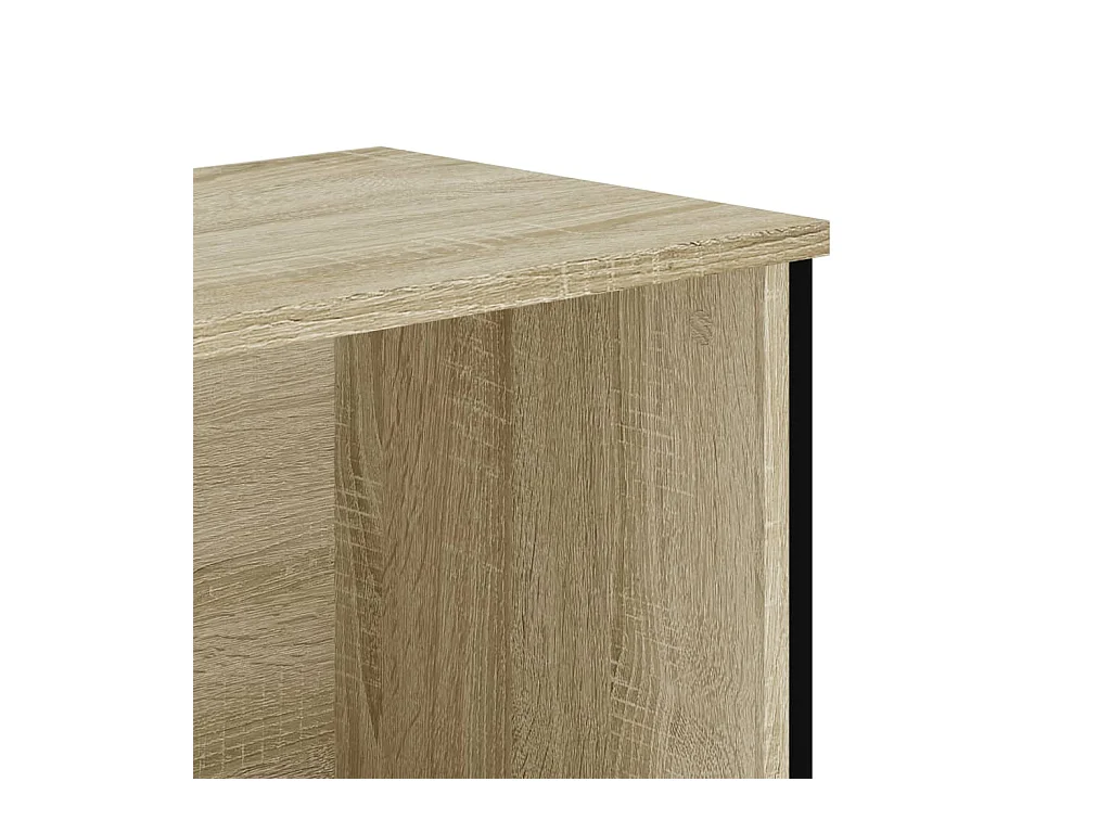 Bibliothèque sonoma gris 80x31x74,5 cm bois d'ingénierie
