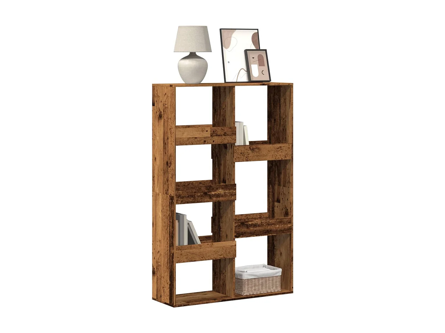 Bibliothèque vieux bois 100x33x155,5 cm bois d'ingénierie