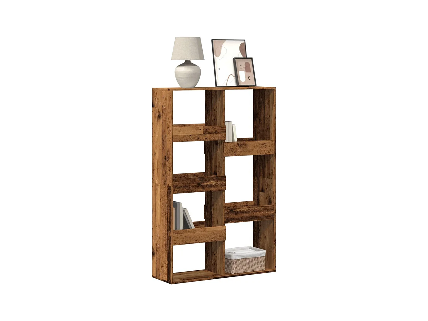 Bibliothèque vieux bois 100x33x155,5 cm bois d'ingénierie