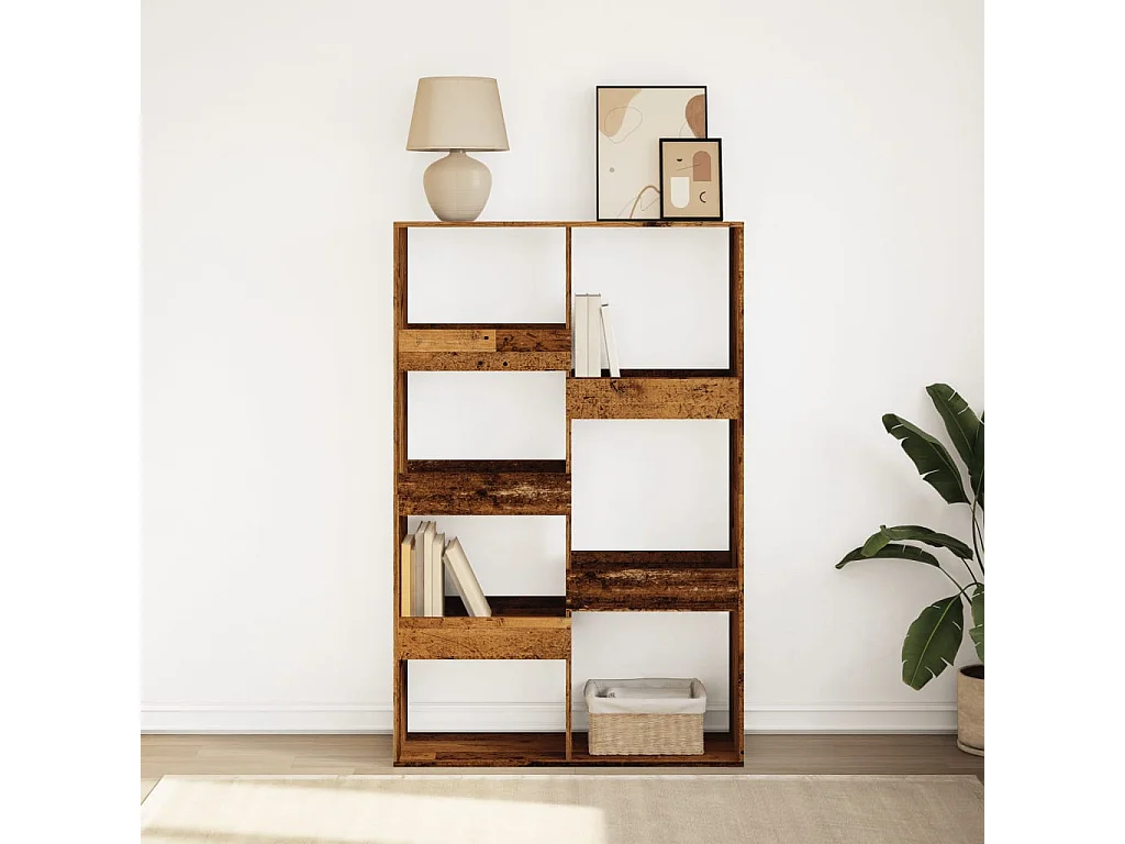 Bibliothèque vieux bois 100x33x155,5 cm bois d'ingénierie