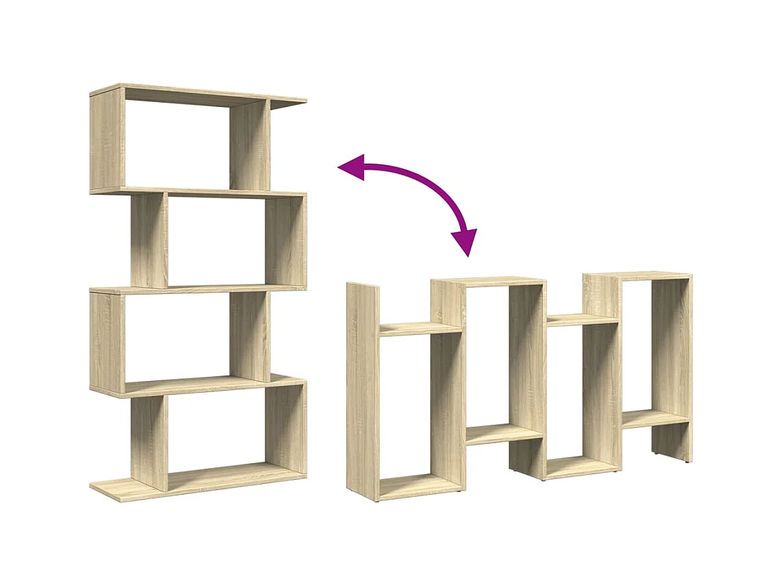 Bibliothèque vieux bois 82,5x30,5x115 cm bois d'ingénierie