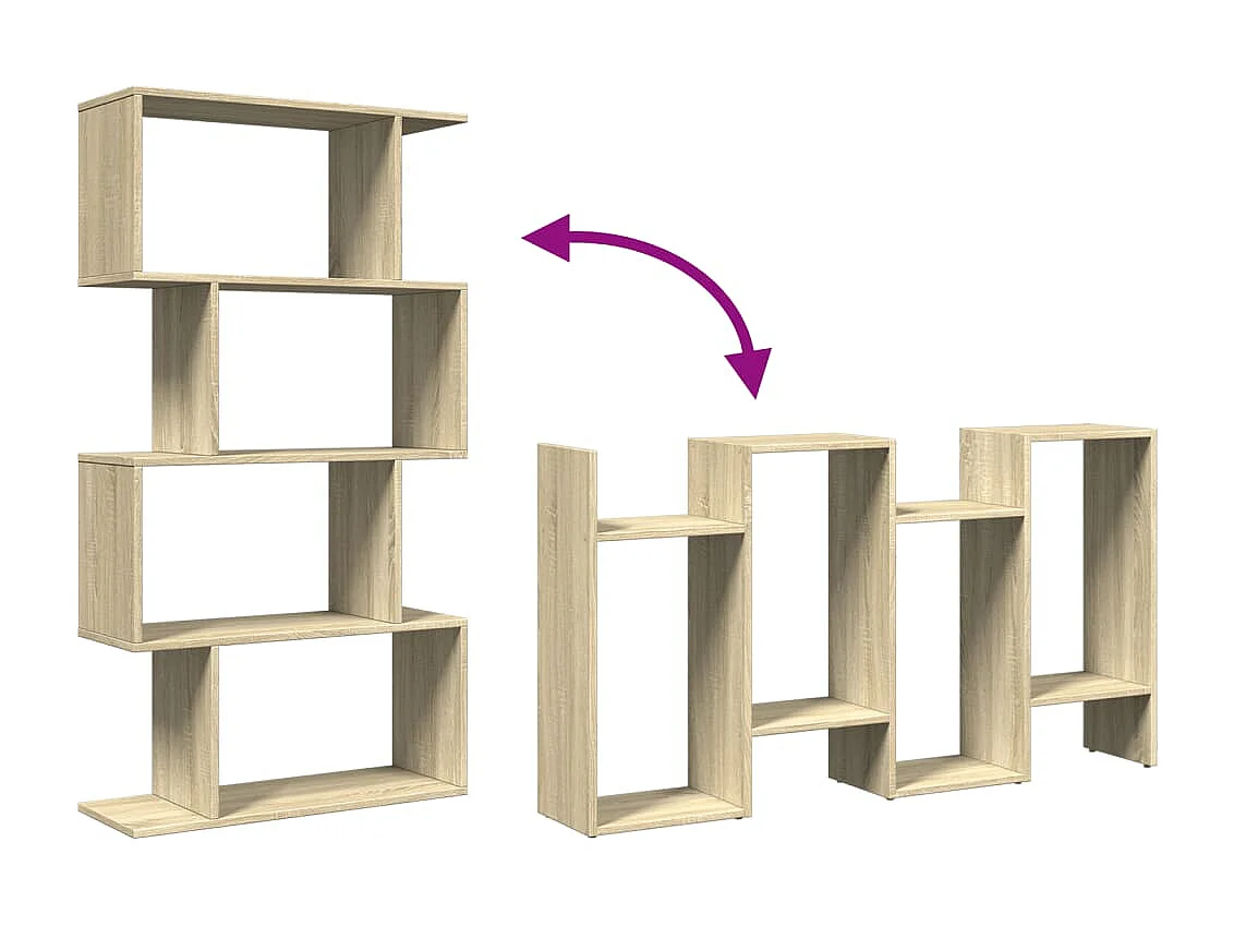 Bibliothèque vieux bois 82,5x30,5x115 cm bois d'ingénierie