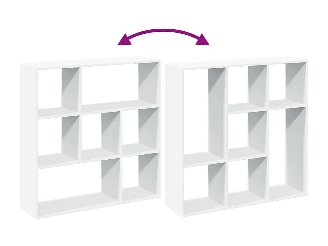 Librería divisor madera ingeniería gris Sonoma 69,5x29x69,5 cm