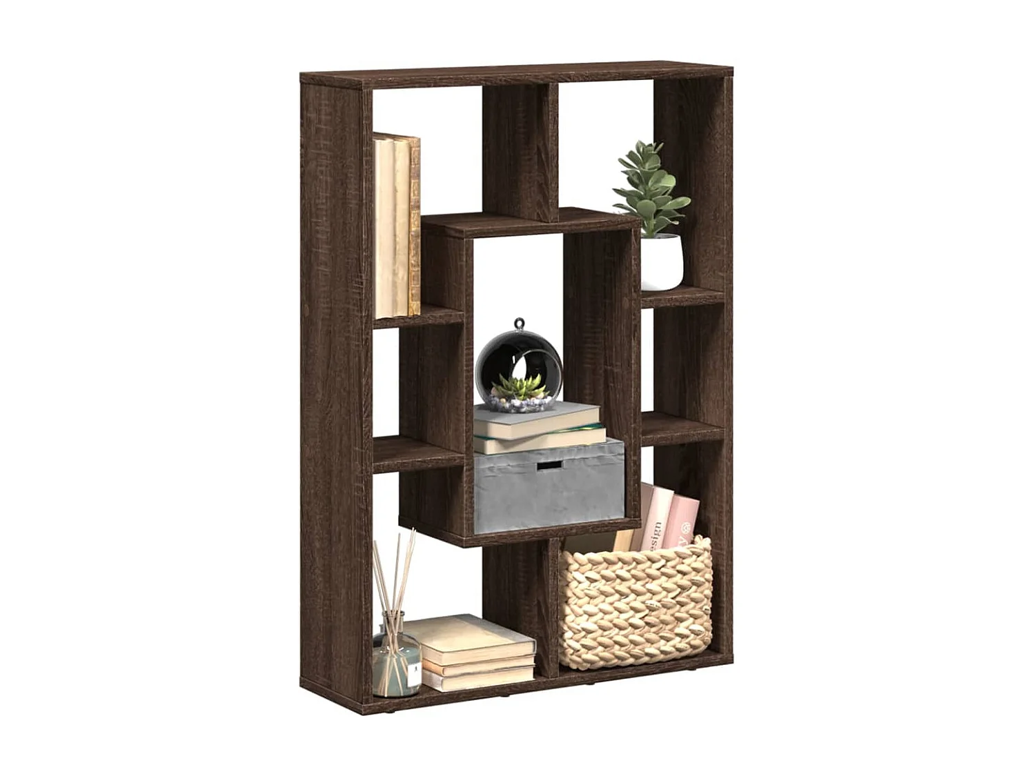 Libreria Rovere Marrone 63x20x90 cm in Truciolato