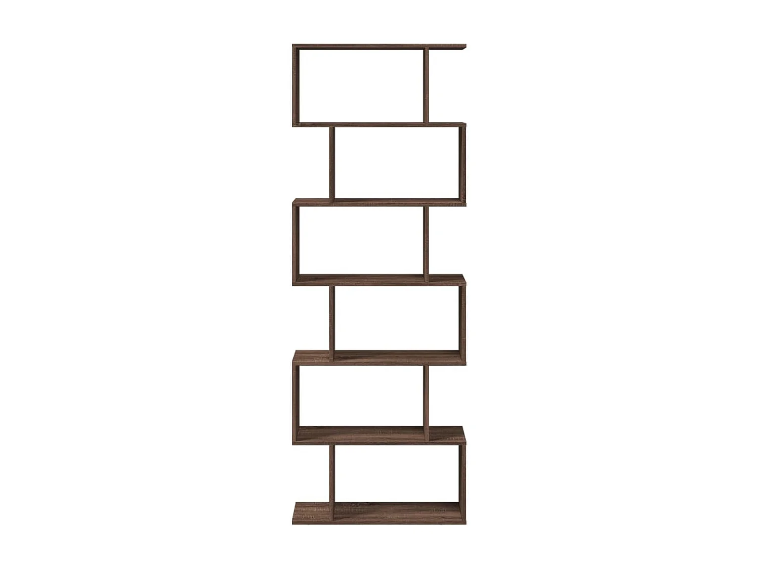 Libreria 6 Ripiani Rovere Marrone 70x24x193 cm in Truciolato