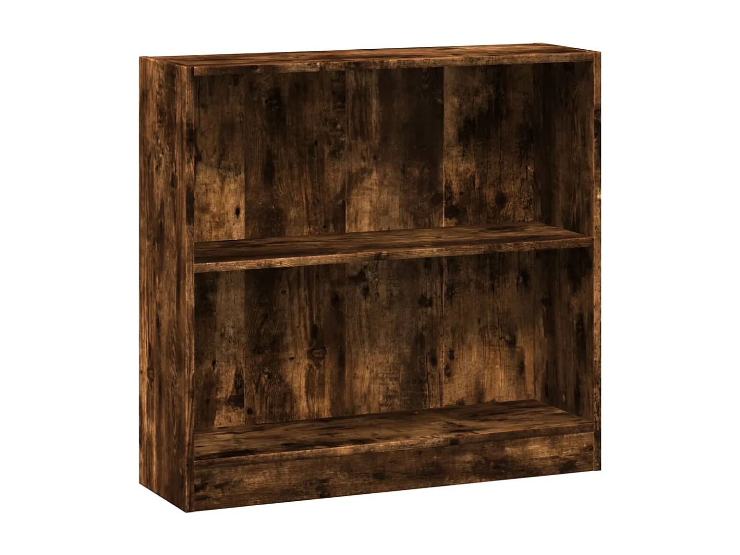 Bibliothèque chêne fumé 80x24x76 cm bois d'ingénierie