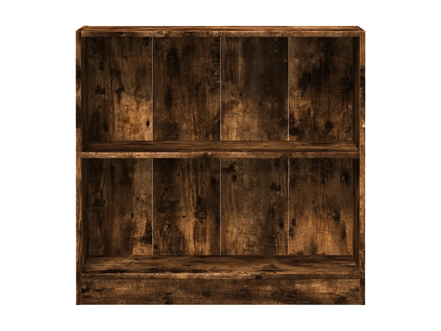 Bibliothèque chêne fumé 80x24x76 cm bois d'ingénierie