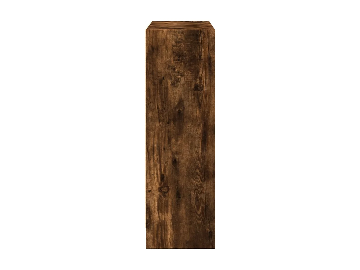 Bibliothèque chêne fumé 80x24x76 cm bois d'ingénierie