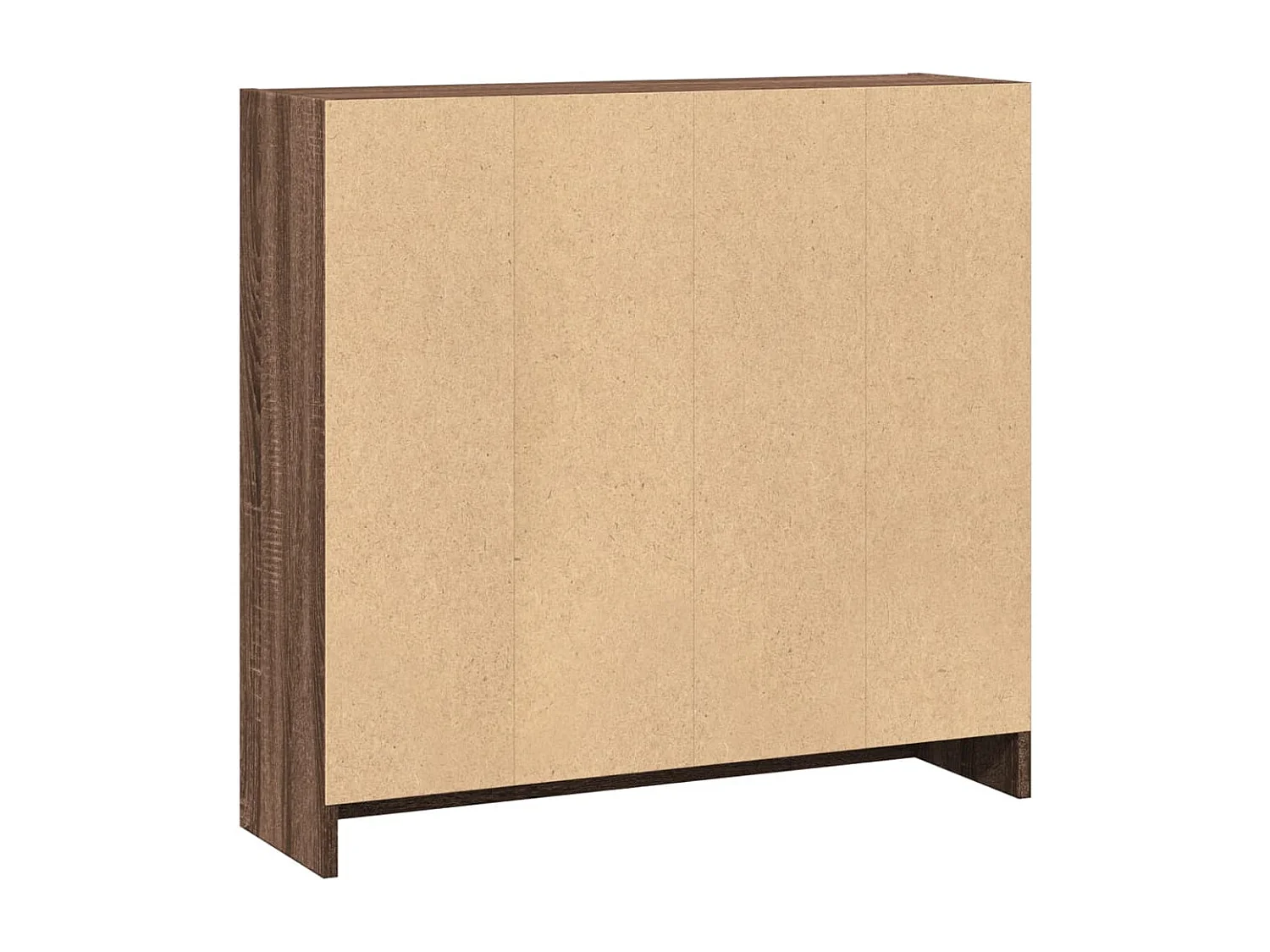 Bibliothèque chêne fumé 80x24x76 cm bois d'ingénierie