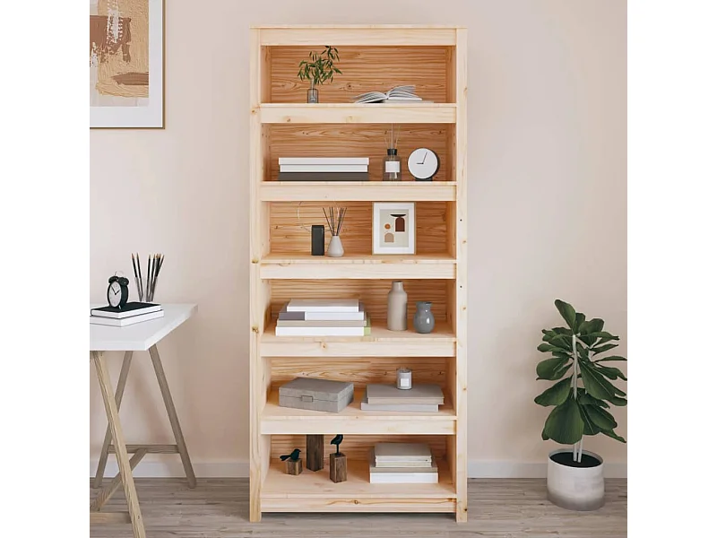 Bibliothèque 80x35x183 cm Bois de pin massif
