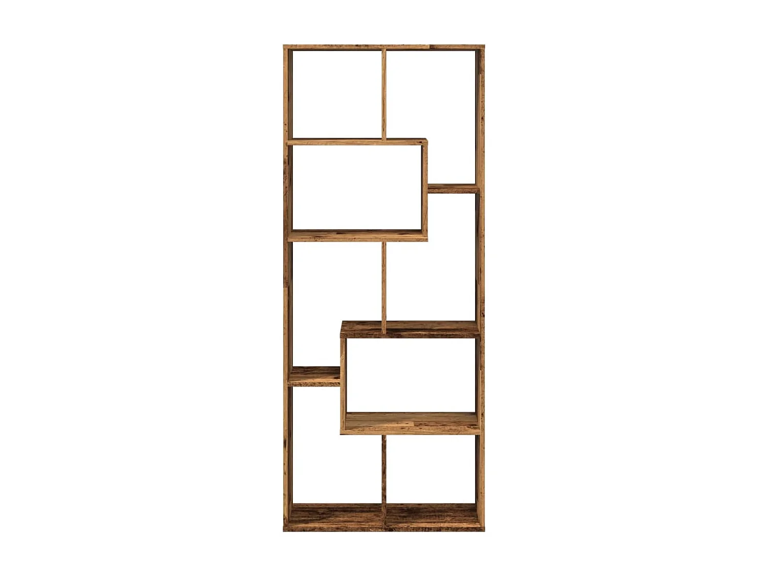 Libreria Divisorio Legno Antico 67x25x161,5 cm in Truciolato