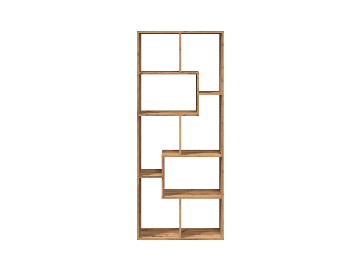 Étagère séparatrice de pièce chêne artisanal 67x25x161,5 cm