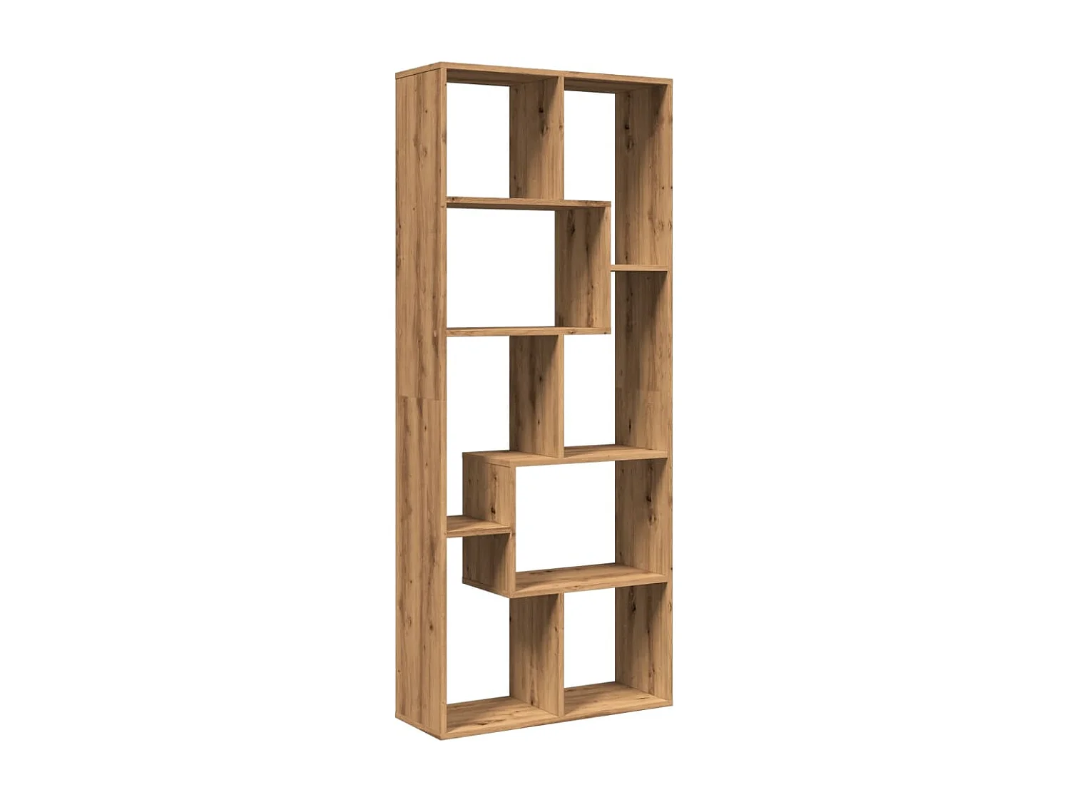 Libreria Divisorio Rovere Artigianale 67x25x161,5 cm Truciolato