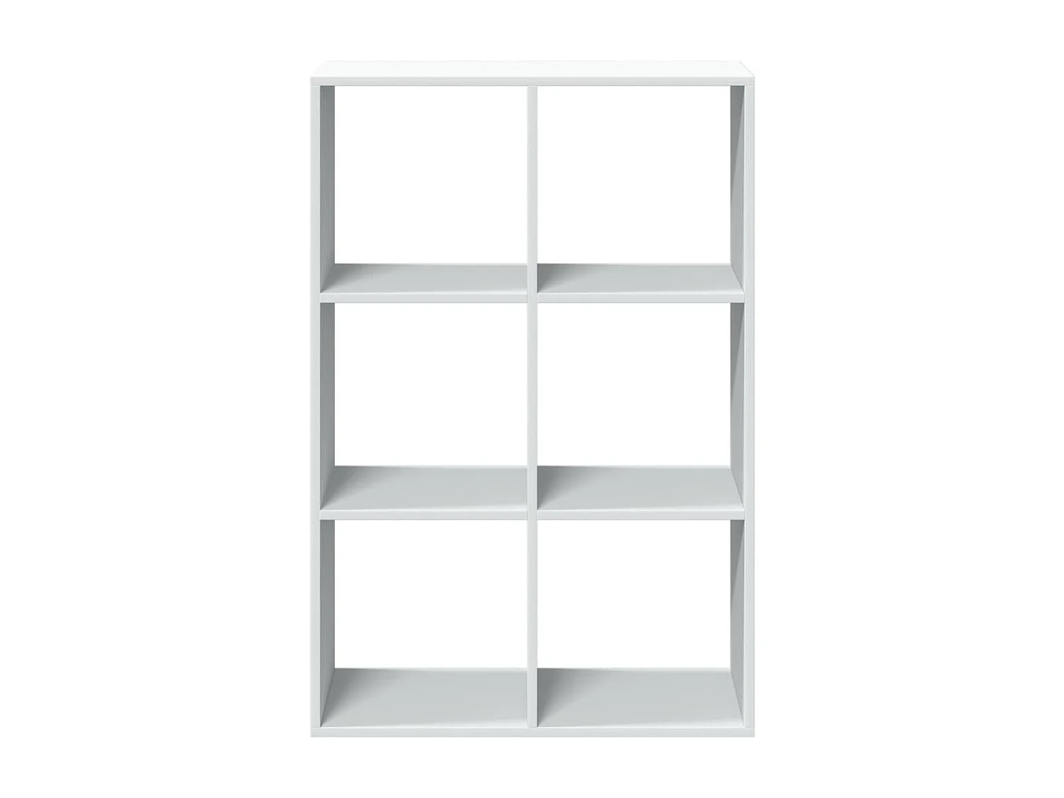 Estante divisória 69,5x29x103,5 cm derivados de madeira branco