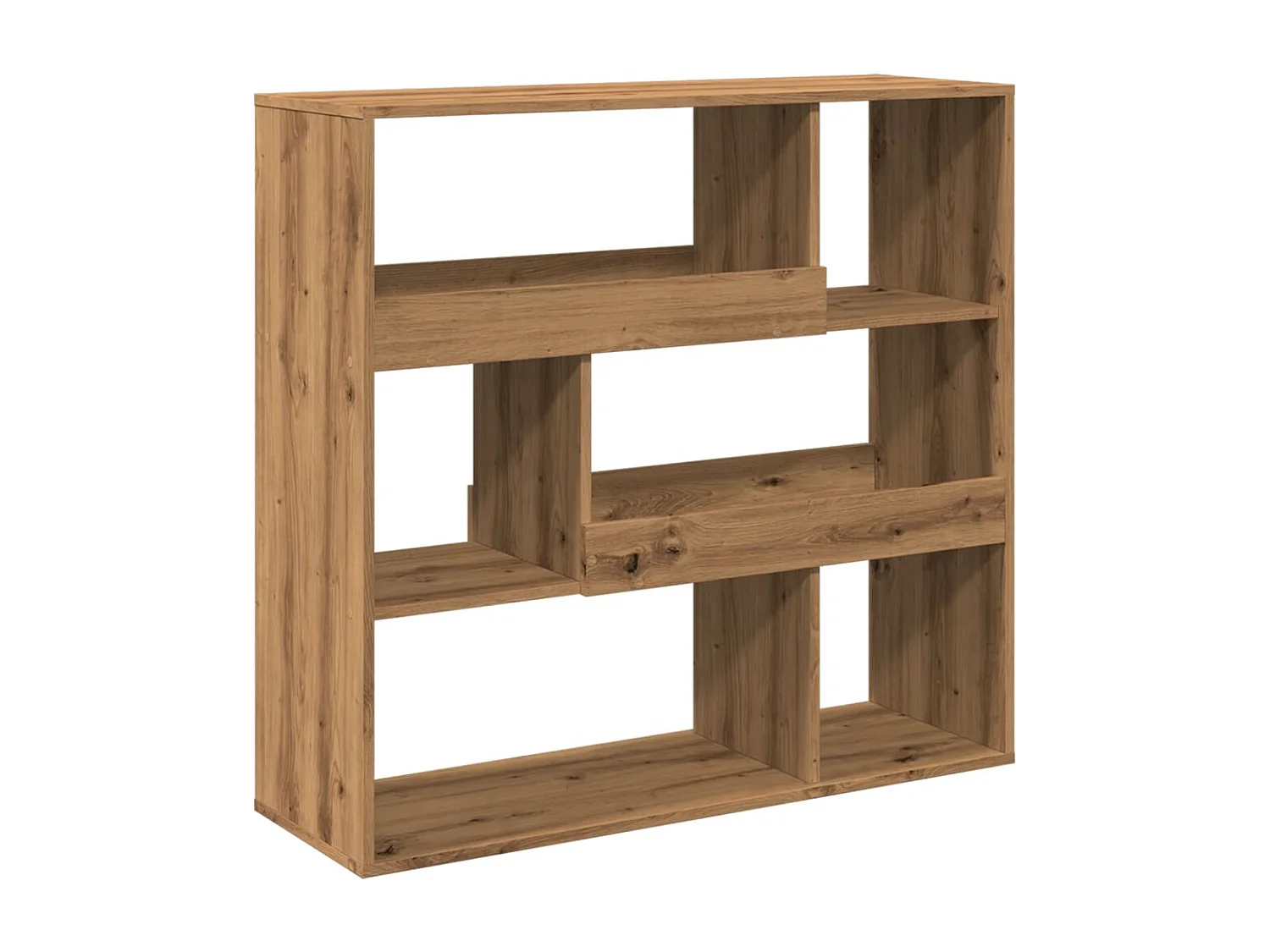 Bibliothèque gris béton 60x24x176 cm bois d'ingénierie