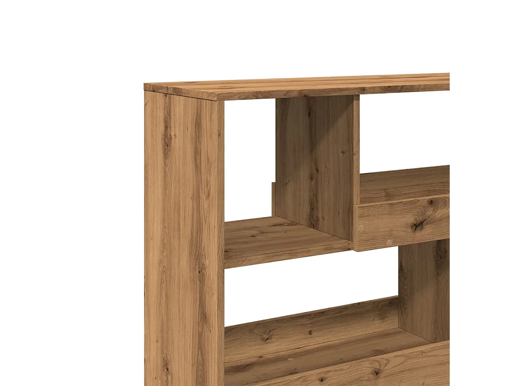 Bibliothèque gris béton 60x24x176 cm bois d'ingénierie