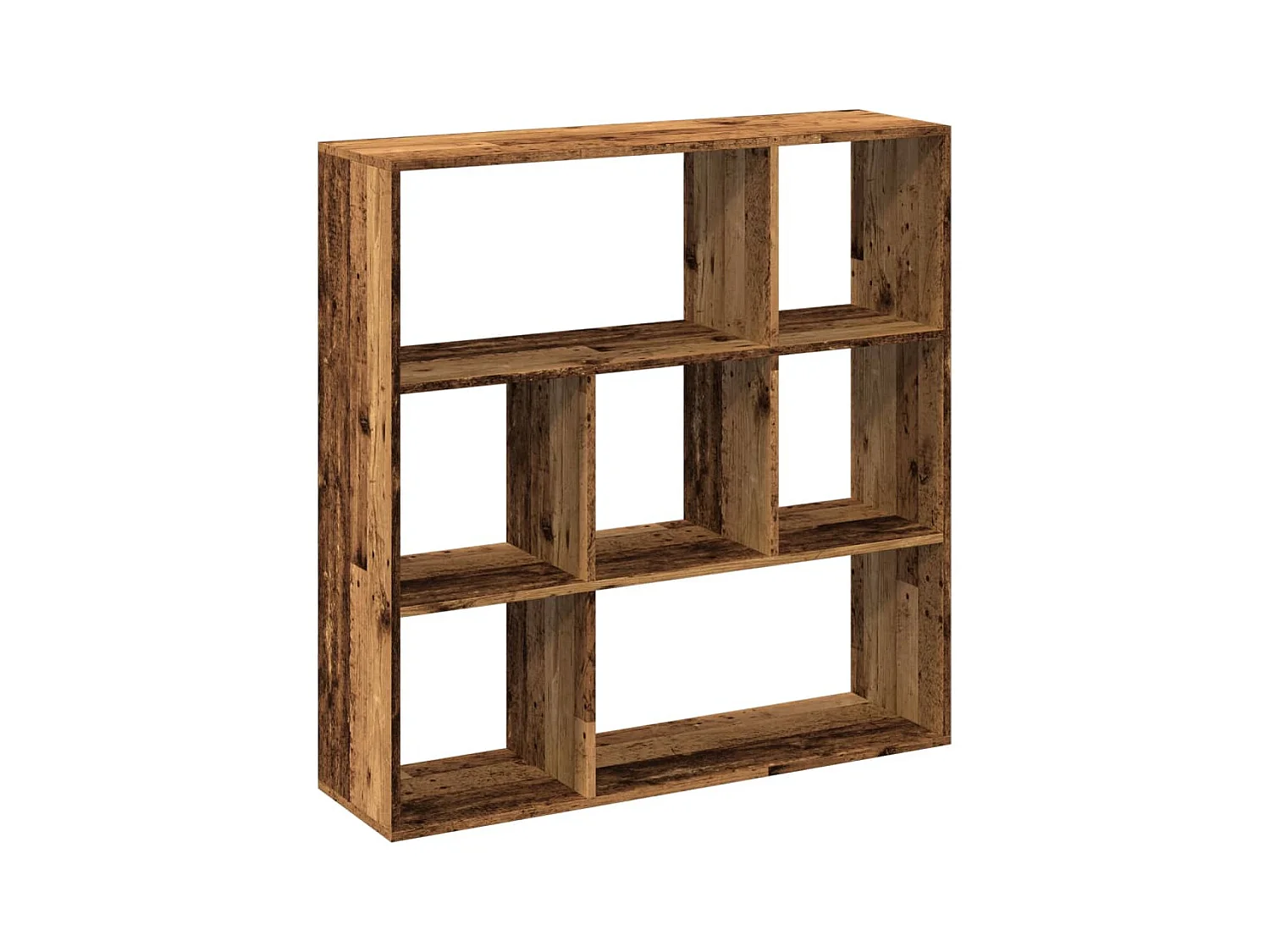 Étagère séparatrice de pièce chêne fumé 102x29x103,5 cm