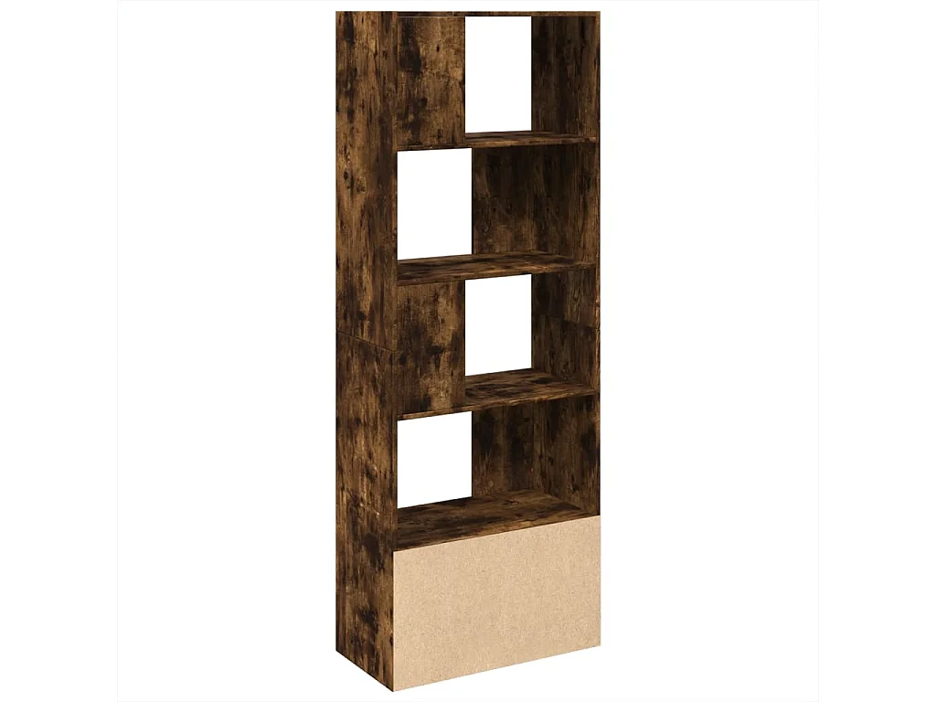 Libreria Rovere Fumo 70x36x189 cm in Legno Multistrato