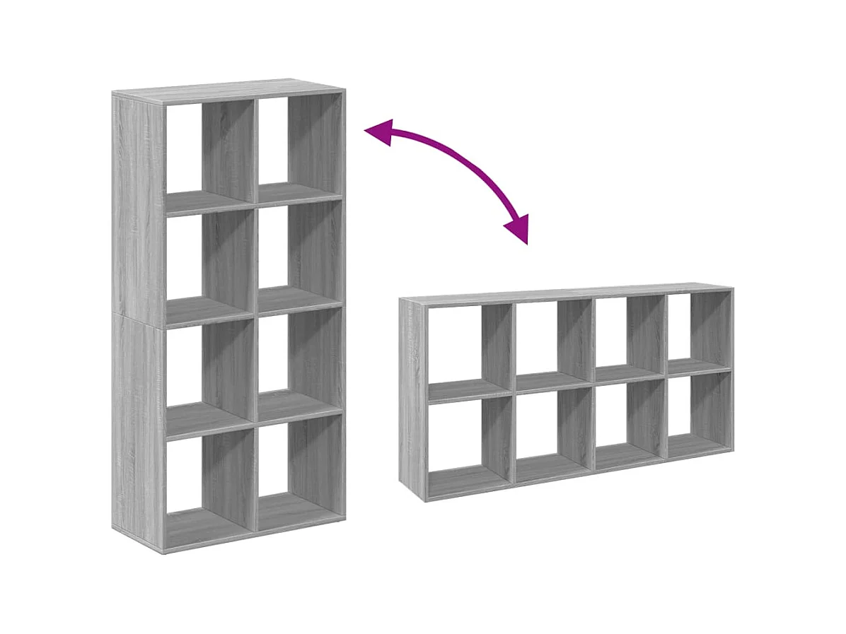 Kamerscherm / boekenkast 6-laags 70x24x193 cm hout oud hout