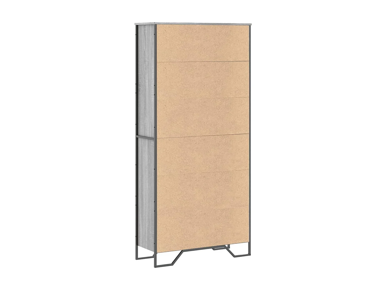 Libreria Grigio Sonoma 68,5x32x68,5 cm in Legno Multistrato