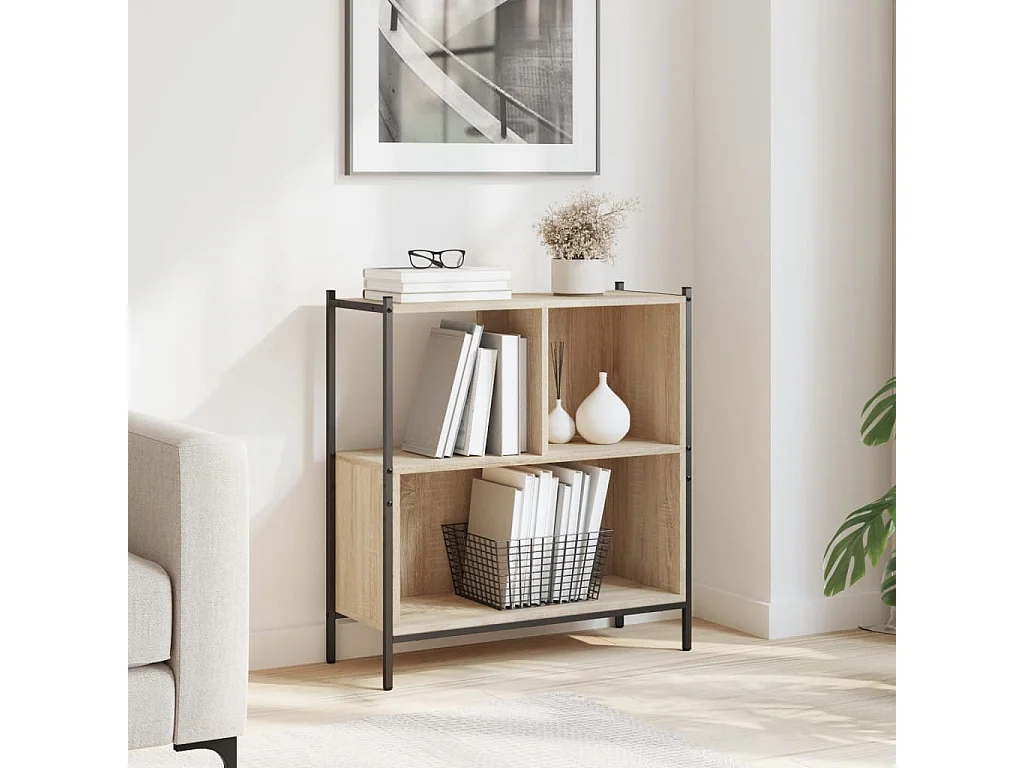 Bücherregal Sonoma-Eiche 72x28x77,5 cm Holzwerkstoff