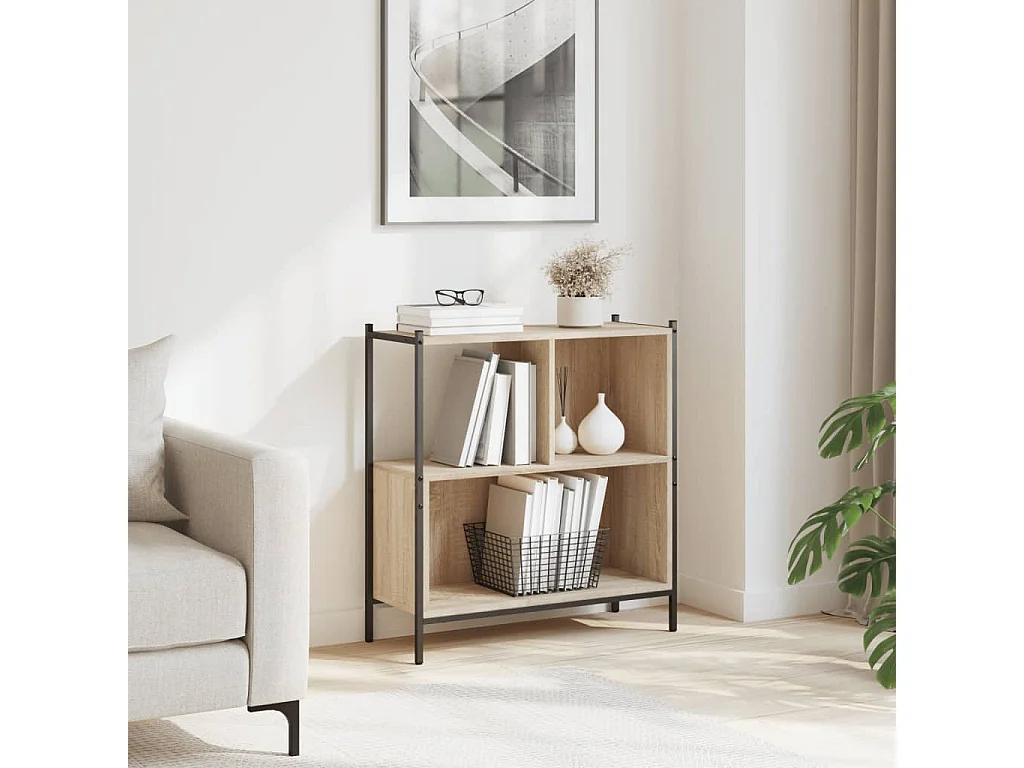 Bücherregal Sonoma-Eiche 72x28x77,5 cm Holzwerkstoff