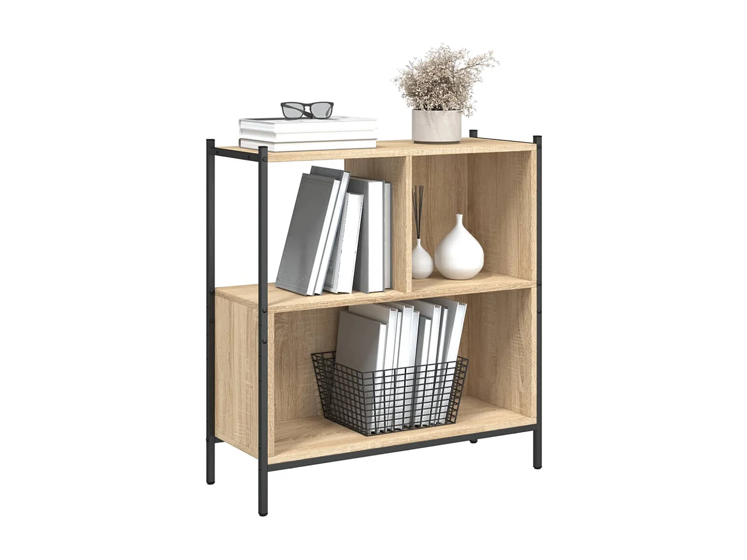 Bücherregal Sonoma-Eiche 72x28x77,5 cm Holzwerkstoff