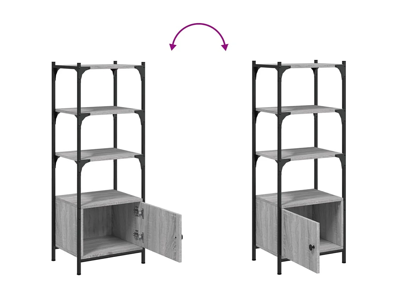 Bücherregal Sonoma-Eiche 72x28x77,5 cm Holzwerkstoff