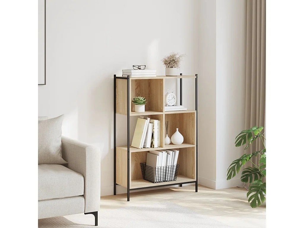 Bücherregal Sonoma-Eiche 72x28x109 cm Holzwerkstoff