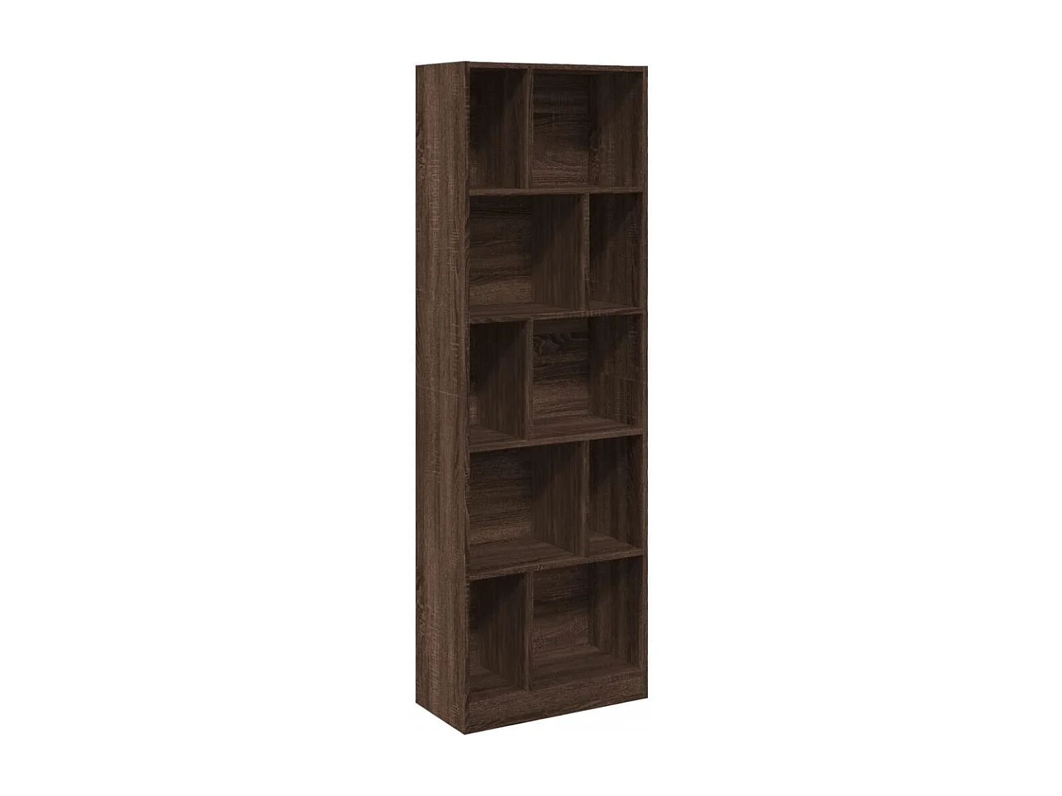 Libreria Rovere Marrone 57x28,5x174 cm in Legno Multistrato