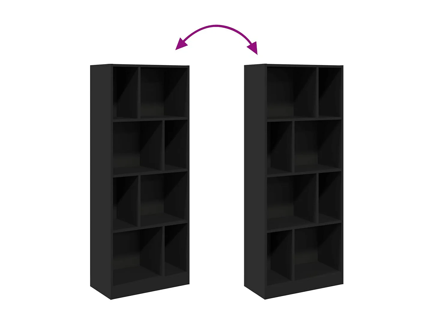 Libreria Rovere Marrone 57x28,5x174 cm in Legno Multistrato