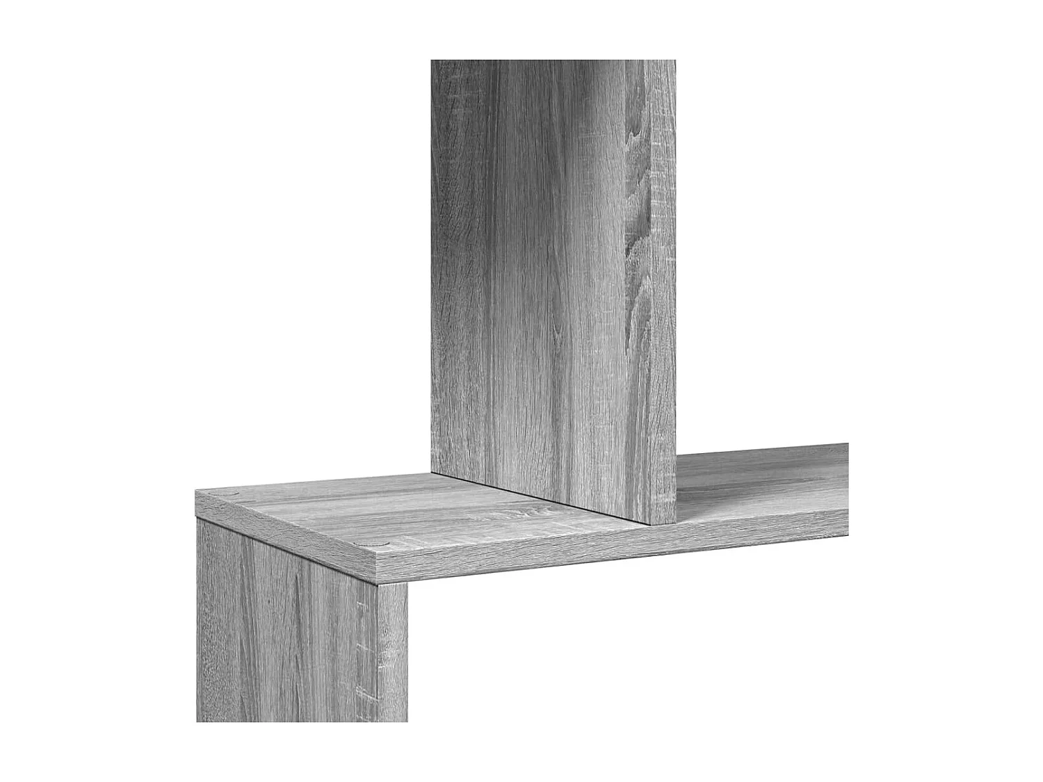 Chariot de rangement étroit gris béton bois d'ingénierie