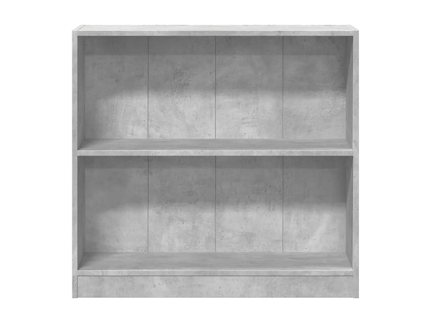 Estantería de madera contrachapada gris hormigón 80x24x75 cm