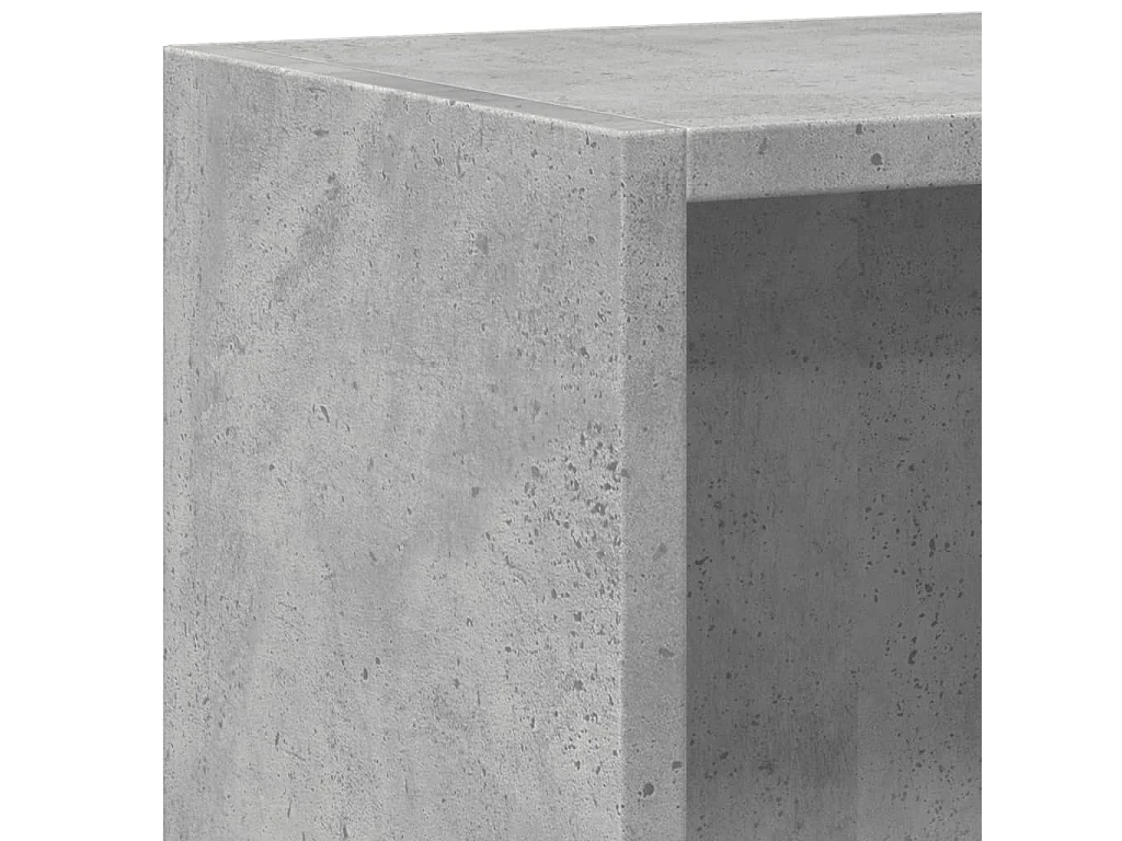 Bibliothèque Gris béton 80x24x75 cm Bois d'ingénierie