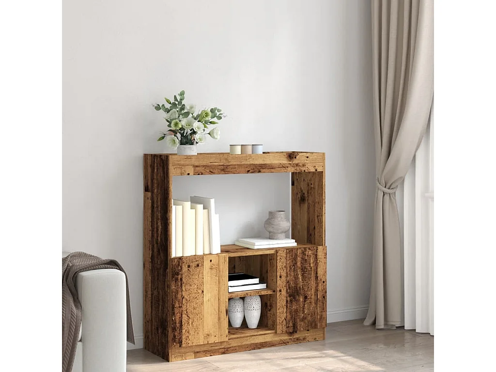 Armário alto 92x33x100 cm derivados de madeira madeira velha