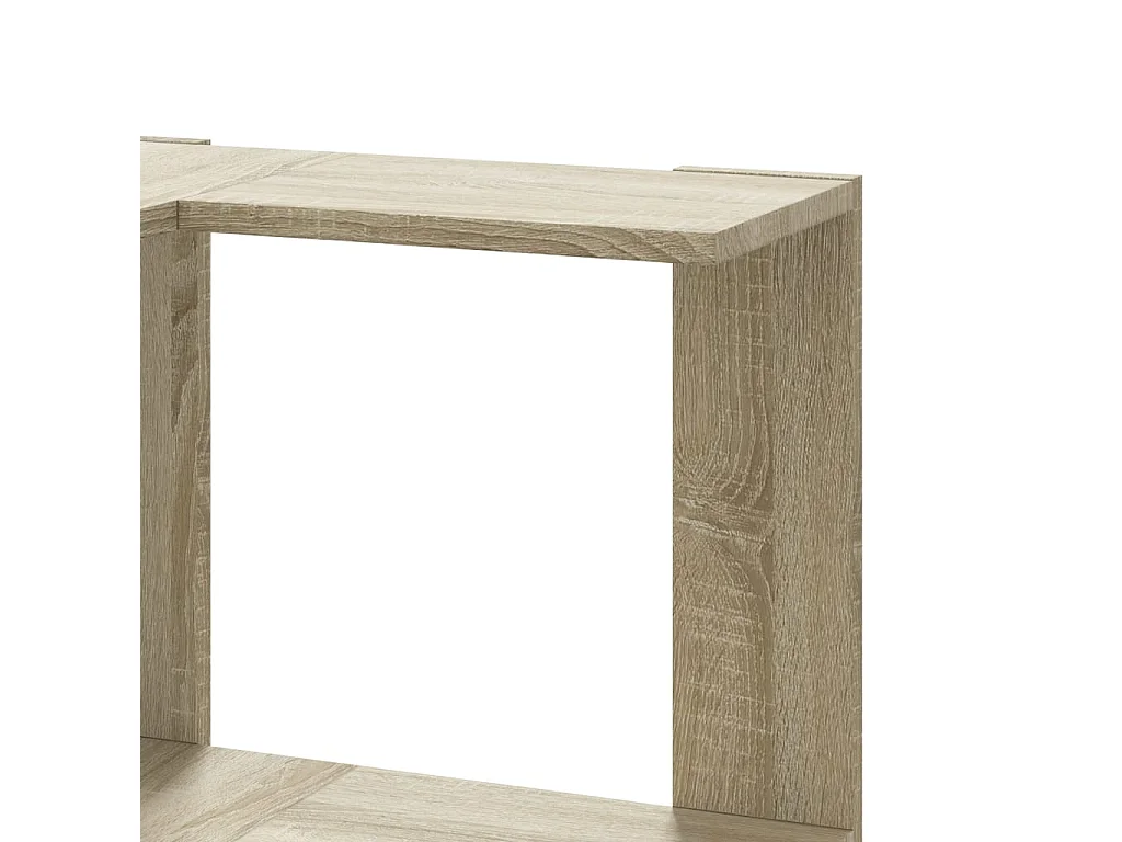 Bibliothèque sonoma gris 102x32x102 cm bois d'ingénierie