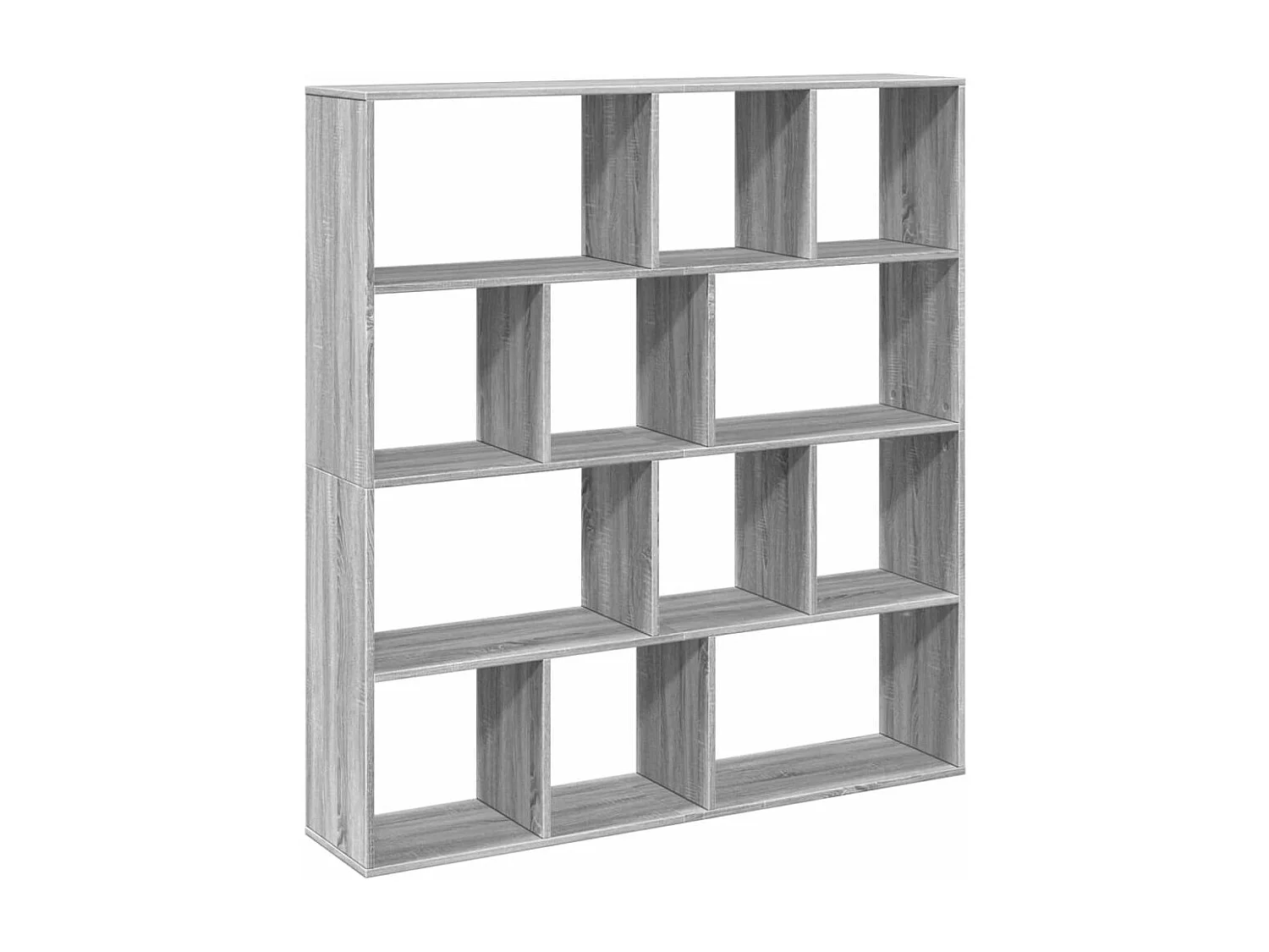 Boekenkast 100x33x187,5 cm bewerkt hout grijs sonoma eikenkleur