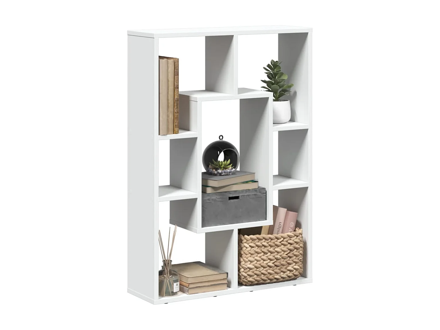 Estante 63x20x90 cm derivados de madeira branco